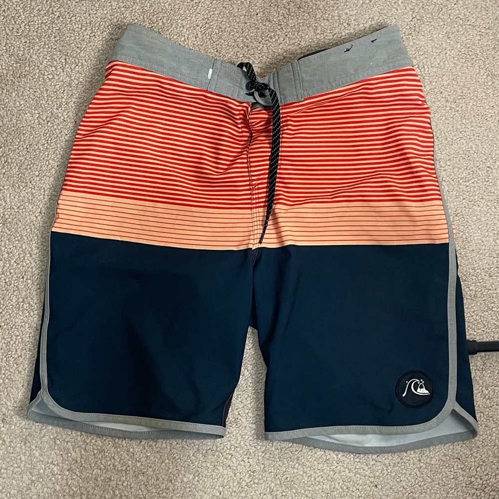 Quiksilver High-Line Pink and Gray Board Shorts